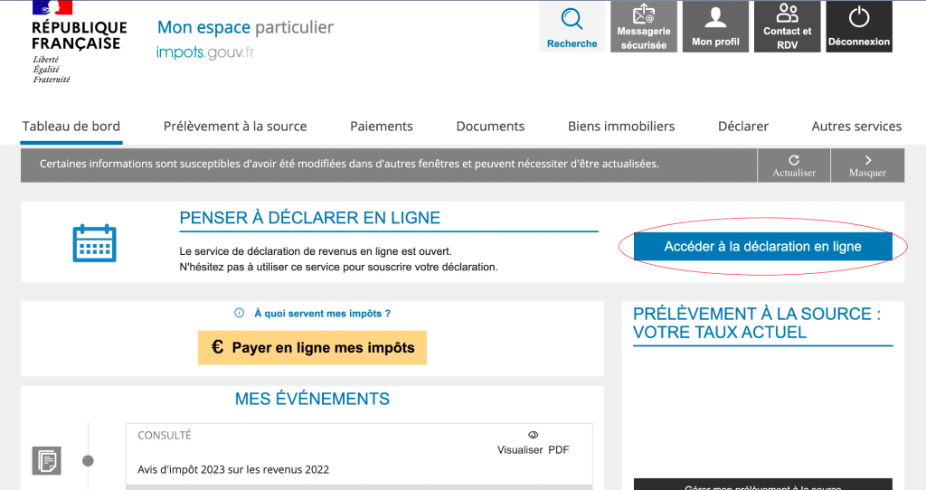 Espace particulier
