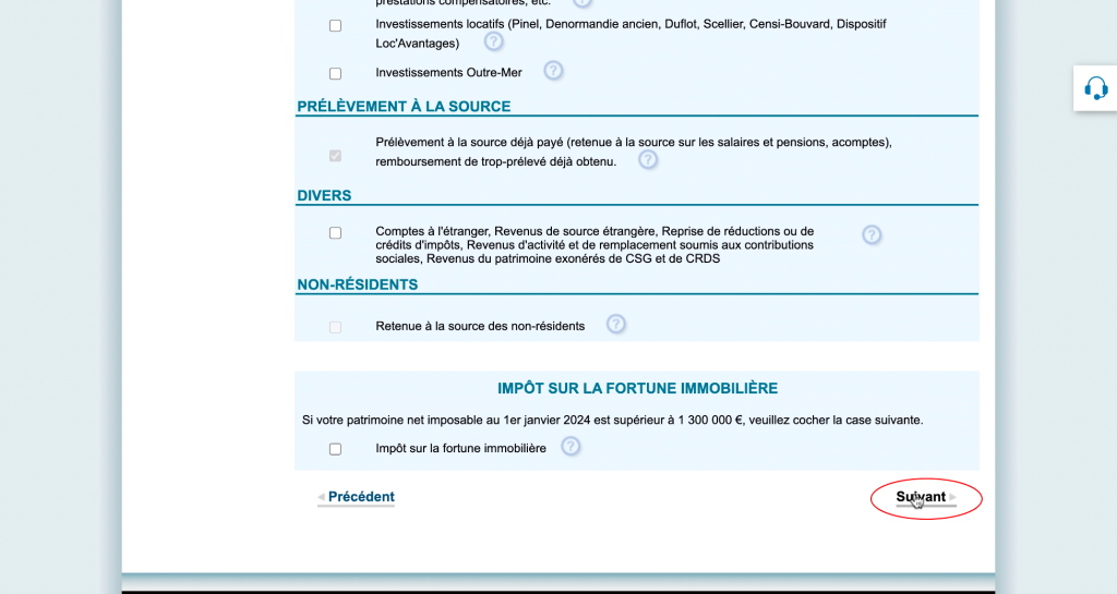 Bouton suivant